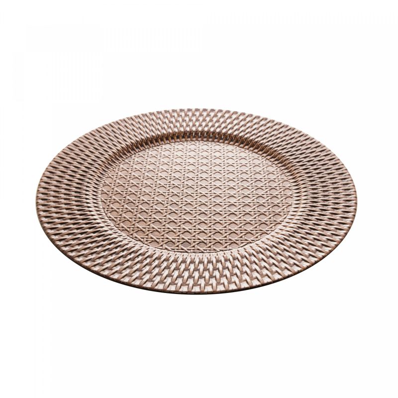 Sousplat-de-Plastico-com-Textura-de-Rattan-Marrom-33cm-Wolff
