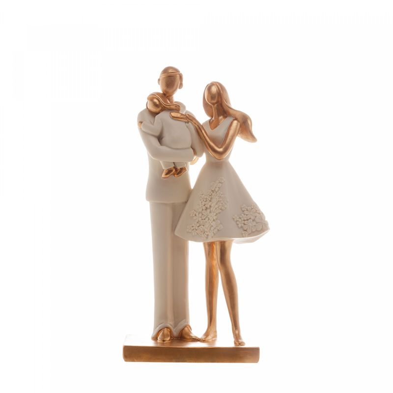 Figura-Decorativa-de-Resina-Familia-Branco-9cm-x-6cm-x-20cm-Wolff