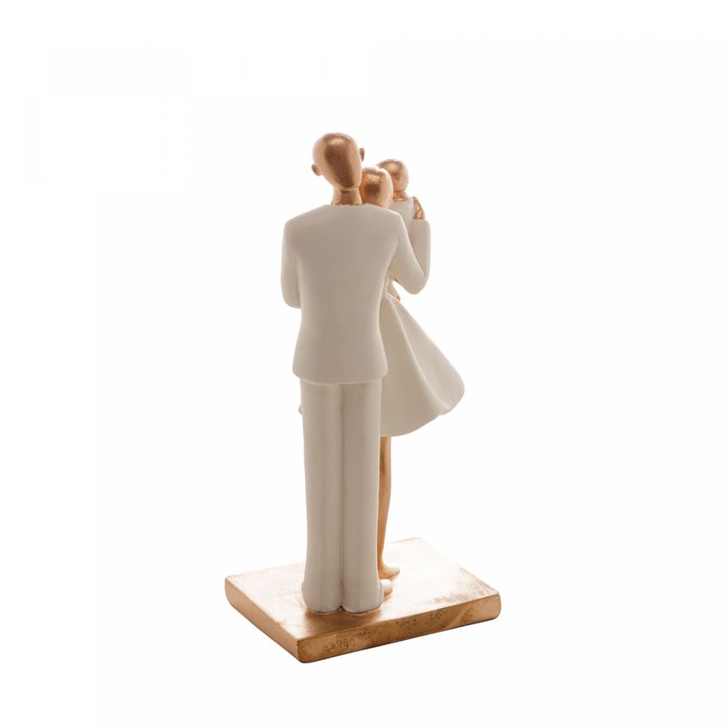 Figura-Decorativa-Familia-Unida-de-Resina-Branco-9cm-x-7cm-x-20cm-Wolff