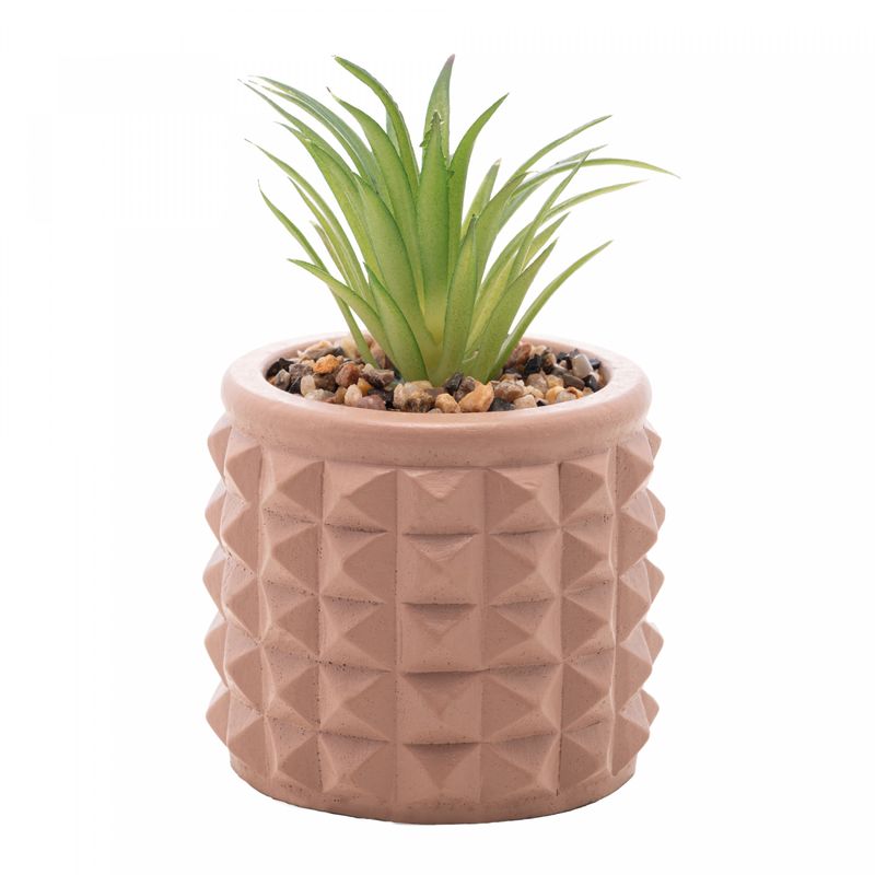 Cachepot-de-Cimento-com-Suculenta-Spikes-Marrom-75cm-x-11cm-Wolff