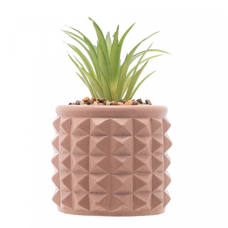 Cachepot-de-Cimento-com-Suculenta-Spikes-Marrom-75cm-x-11cm-Wolff
