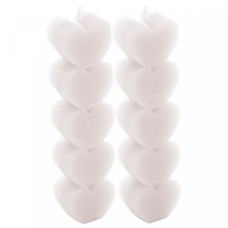 Conjunto-2-Velas-de-Parafina-Heart-Branca-4cm-x-25cm-x-15cm-Wolff