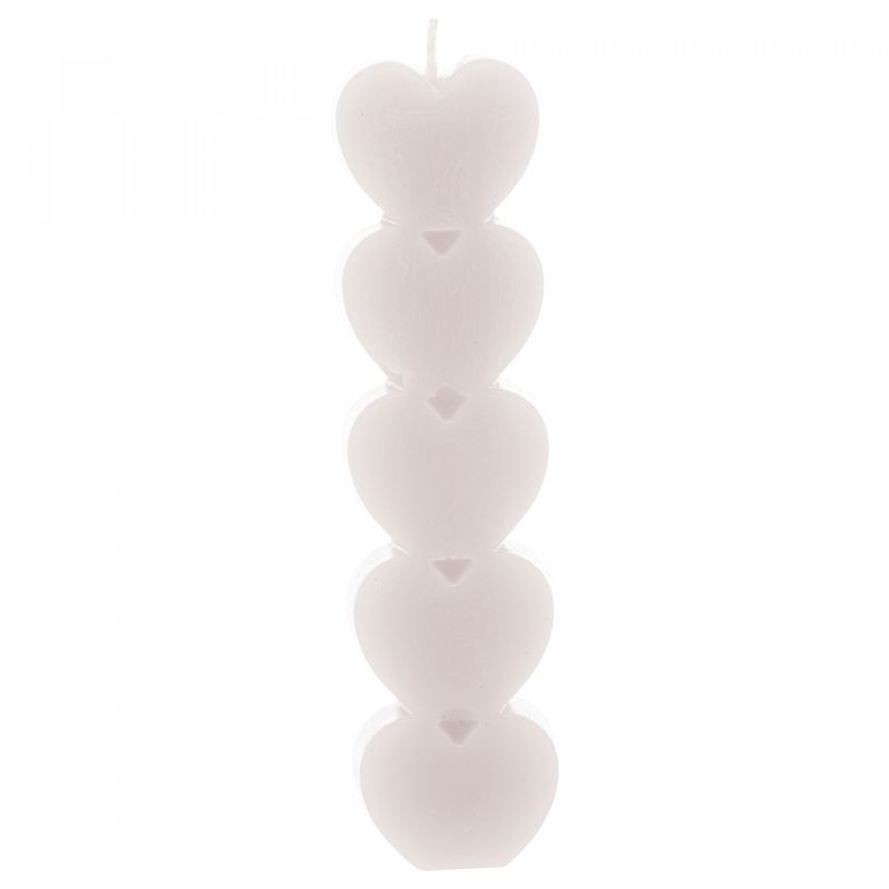 Conjunto-2-Velas-de-Parafina-Heart-Branca-4cm-x-25cm-x-15cm-Wolff