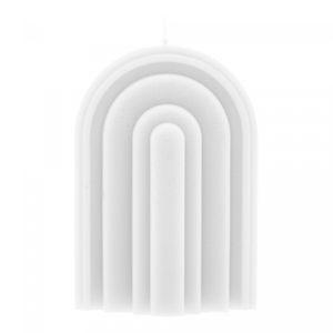 Vela de Parafina Rainbow Branca 7cm x 3,5cm x 10cm - Wolff