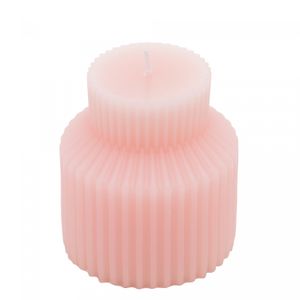 Vela de Cera Cylinder Rosé 7cm x 7,5cm - Wolff