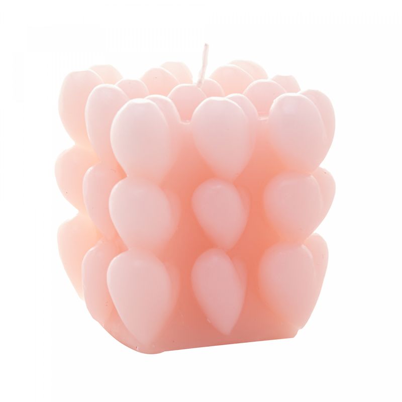 Vela-de-Parafina-Heart-Cube-Rose-65cm-Wolff