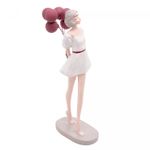 Figura-Decorativa-Boneca-com-Baloes-de-Resina-Vermelhos-8cm-x-13cm-x-28cm-Wolff