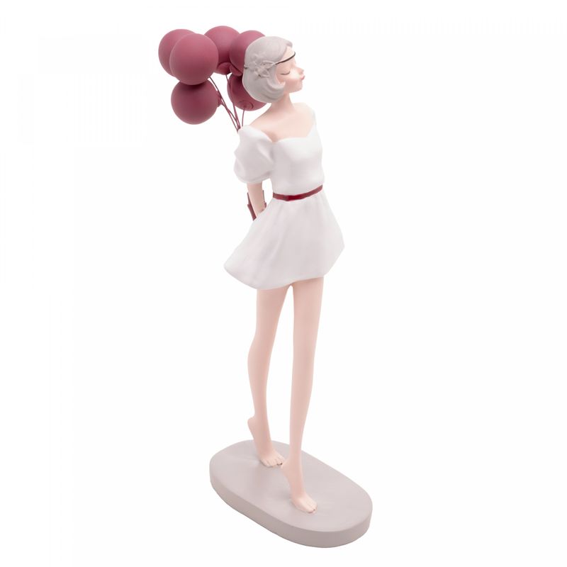Figura-Decorativa-Boneca-com-Baloes-de-Resina-Vermelhos-8cm-x-13cm-x-28cm-Wolff