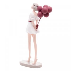 Figura Decorativa Boneca com Balões de Resina Vermelhos 8cm x 13cm x 28cm - Wolff