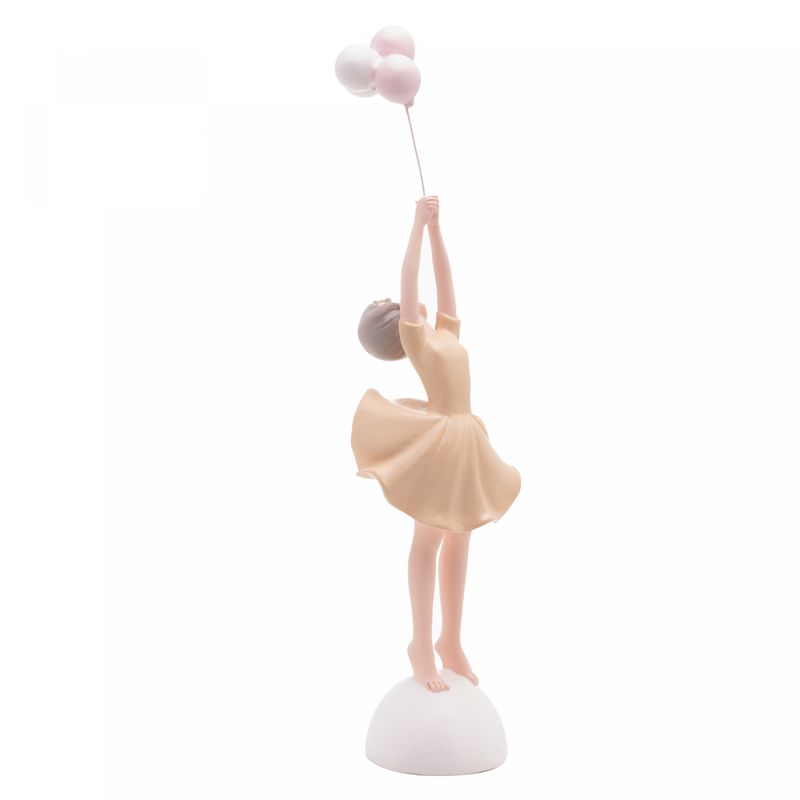 Figura-Decorativa-Boneca-com-Baloes-de-Resina-Brancos-7cm-x-7cm-x-30cm-Wolff