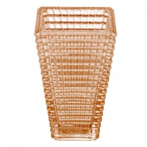 Vaso de Cristal Maya Âmbar Metalizado 16,5cm x 12cm x 27,5cm - Wolff