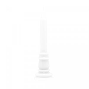 Vela de Parafina Classic Branca 7,5cm x 7,5cm x 25cm - Wolff