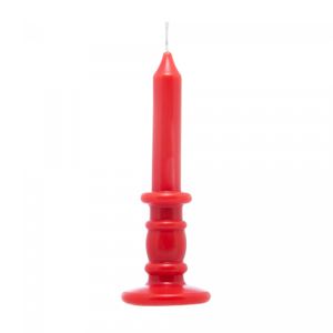 Vela de Parafina Classic Vermelha 6cm x 6cm x 16,5cm - Wolff