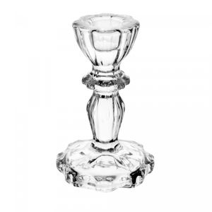 Castiçal para Vela de Vidro Athenas 7cm x 7cm x 10,5cm - Wolff