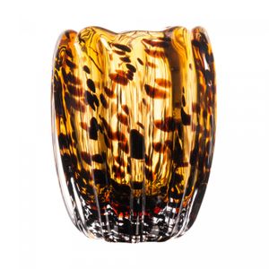 Vaso de Vidro Italy Leopardo 9cm x 12cm - Wolff