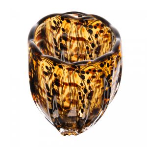 Vaso de Vidro Italy Leopardo 12cm x 15,5cm - Wolff