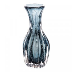 Vaso de Vidro Italy Azul 9,5cm x 20cm - Wolff
