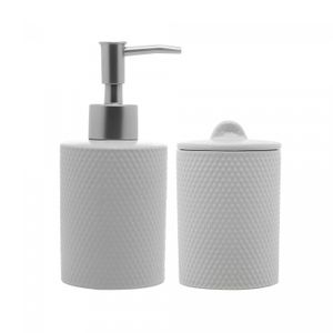 Conjunto 2 Peças para Banheiro de Cerâmica Balloon Branco - Wolff