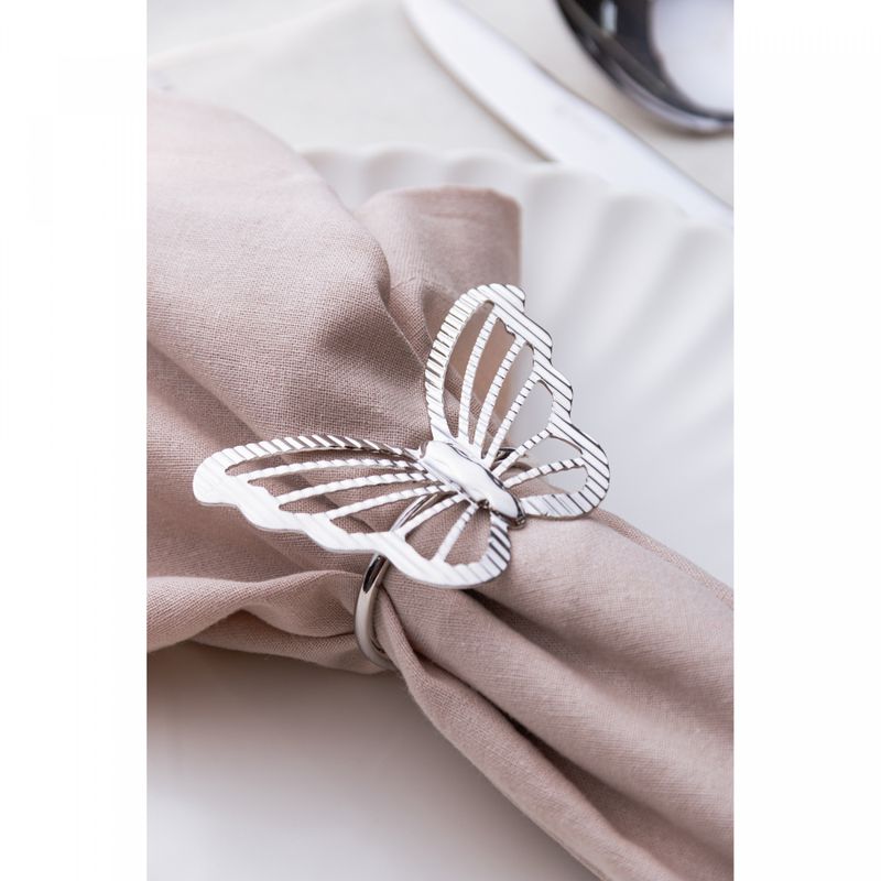 Conjunto-4-Aneis-para-Guardanapos-Butterfly-Prateado-Metal-Wolff