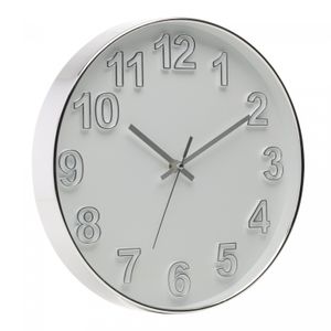 Relógio de Parede Infinite 30,5cm x 4,5cm Branco Plástico - Wolff