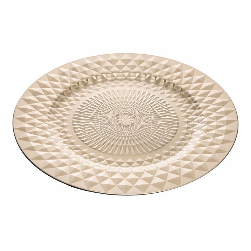 Sousplat-Roman-33cm-Dourado-Plastico-Wolff