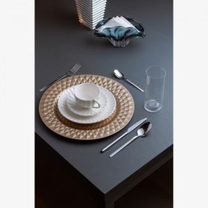 Sousplat Roman 33cm Dourado Plástico - Wolff