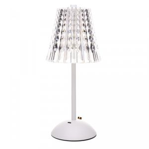 Luminária de Mesa Led 3 Tons Usb Leumina 12,5cm x 12,5cm x 30cm Branca Plástico - Wolff