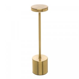 Luminária de Mesa Led 3 Tons Usb Cosmos 8cm x 8cm x 35cm Dourada Plástico - Wolff