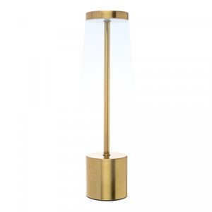 Luminária de Mesa Led 3 Tons Usb Cosmos 8cm x 8cm x 35cm Dourada Plástico - Wolff