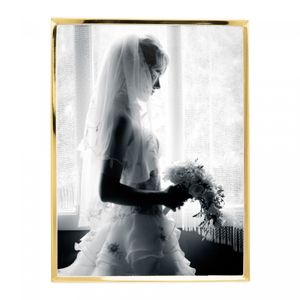Porta-Retrato Elegant 15cm x 20cm Dourado Aço Inox - Wolff