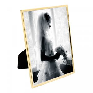 Porta-Retrato Elegant 10cm x 15cm Dourado Aço Inox - Wolff