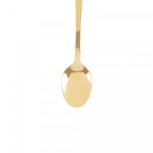 Conjunto 6 Colheres de Café de Aço Inox Berna Dourado - Wolff