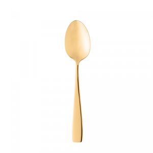 Conjunto 6 Colheres de Sobremesa de Aço Inox Berna Dourado - Wolff