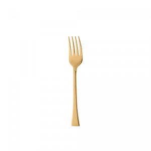 Conjunto 6 Garfos de Sobremesa de Aço Inox Berna Dourado - Wolff