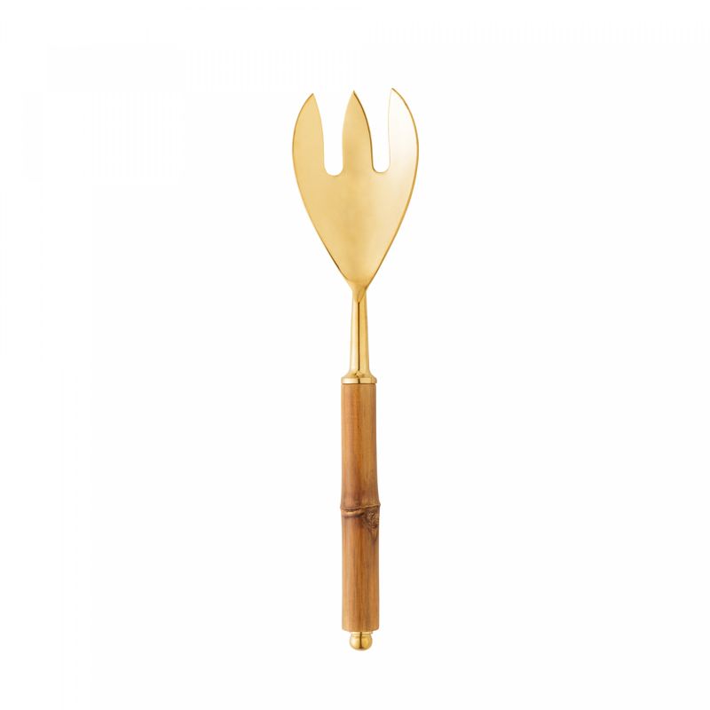 Conjunto-2-Pecas-para-Salada-de-Aco-Inox-com-Cabo-de-Bambu-Dourado-Wolff