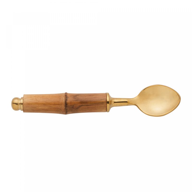 Conjunto-4-Colheres-de-Cafe-de-Aco-Inox-com-Cabo-de-Bambu-Dourado-Wolff
