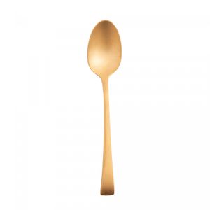 Conjunto 6 Colheres de Chá de Aço Inox Berna Dourado Fosco - Wolff