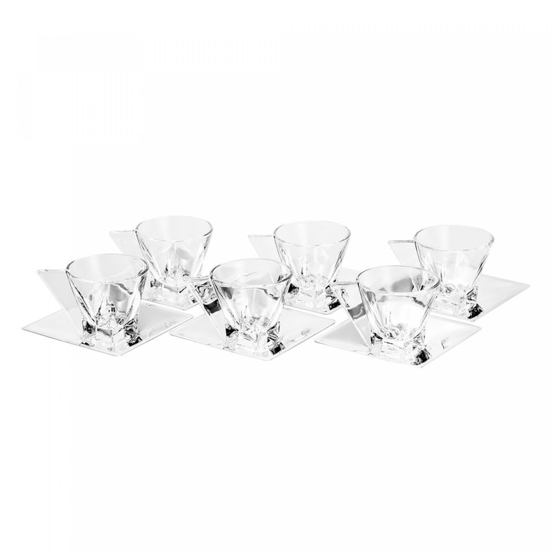 Conjunto-6-Xicaras-de-Cafe-de-Vidro-com-Pires-de-Prata-Veneza-60ml-Wolff