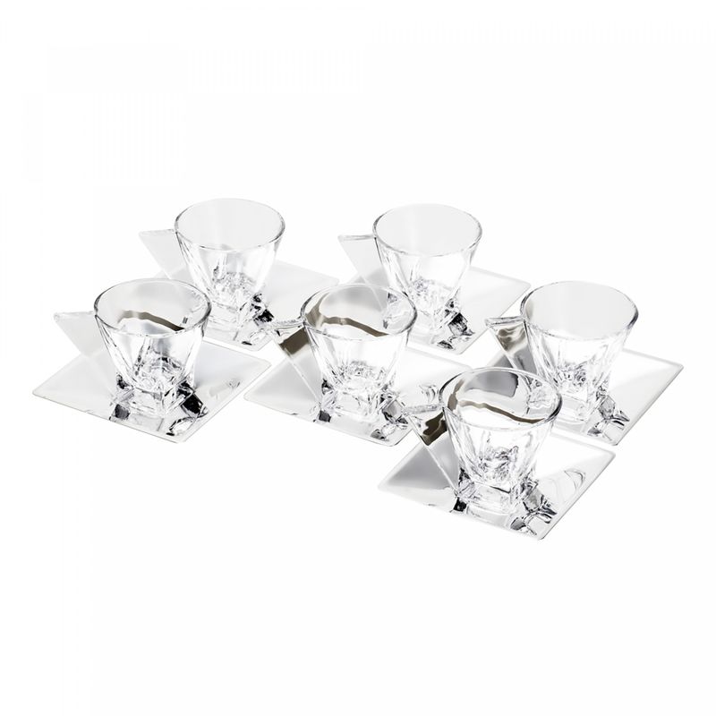 Conjunto-6-Xicaras-de-Cafe-de-Vidro-com-Pires-de-Prata-Veneza-60ml-Wolff