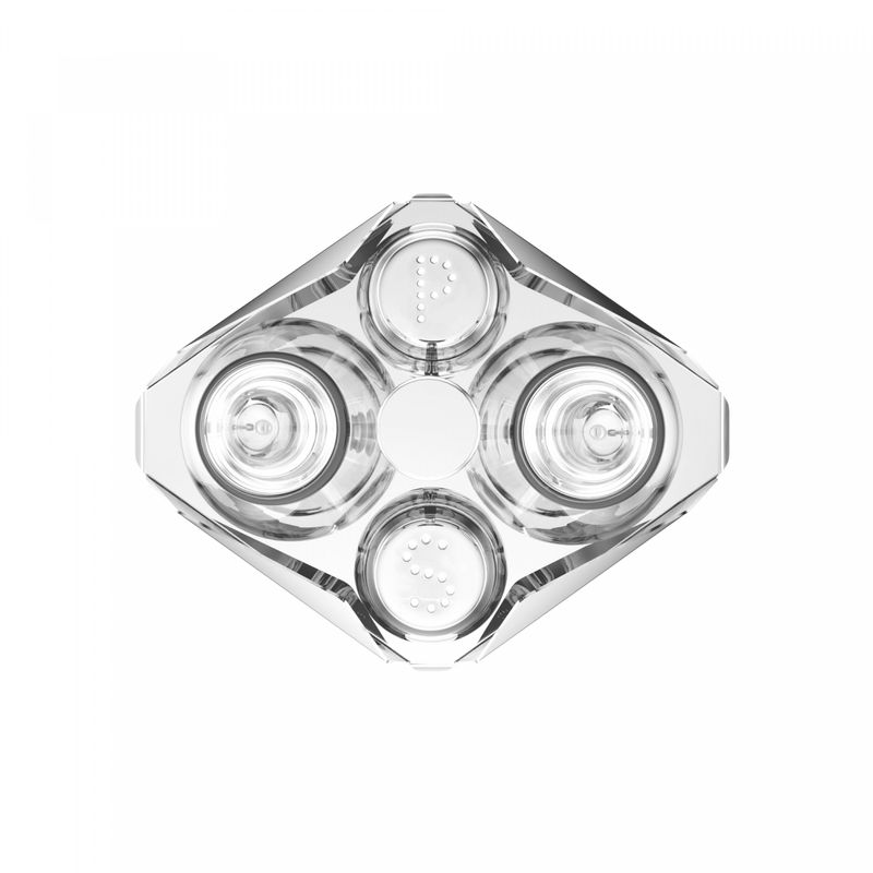 Petisqueira-Dupla-de-Vidro-com-Suporte-Italy-Champanhe-24cm-x-10cm-x-6cm-Wolff