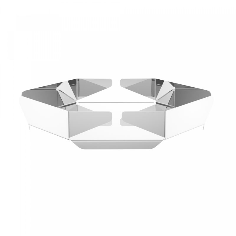 Petisqueira-Dupla-de-Vidro-com-Suporte-Italy-Champanhe-24cm-x-10cm-x-6cm-Wolff