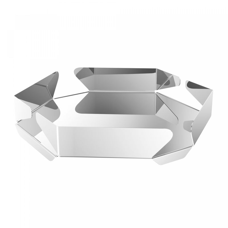 Petisqueira-Dupla-de-Vidro-com-Suporte-Italy-Champanhe-24cm-x-10cm-x-6cm-Wolff