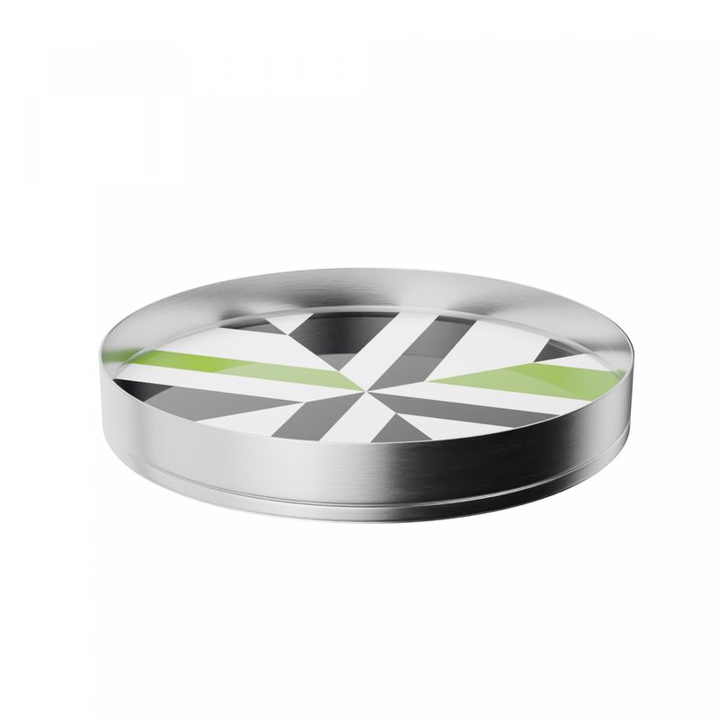 Bandeja-Redonda-Inox-Escovado-com-Fundo-de-Madeira-e-Vidro-Arganaz-31cm-Wolff
