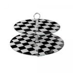 Prato-Duplo-de-Vidro-para-Doces-com-Base-de-Inox-Liddell-33cm-40cm-Wolff