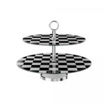 Prato-Duplo-de-Vidro-para-Doces-com-Base-de-Inox-Liddell-33cm-40cm-Wolff