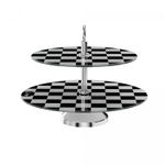 Prato-Duplo-de-Vidro-para-Doces-com-Base-de-Inox-Liddell-33cm-40cm-Wolff