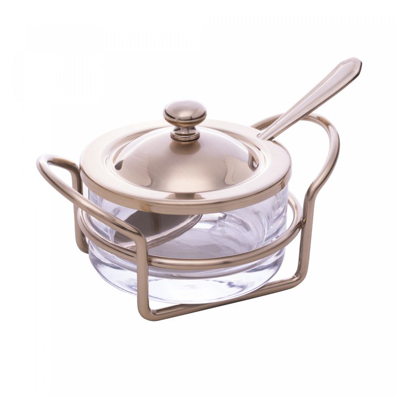 Acucareiro-de-Vidro-e-Aco-Inox-com-Colher-e-Suporte-Italy-Champanhe-14cm-x-10cm-x-8cm-Wolff