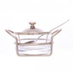Acucareiro-de-Vidro-e-Aco-Inox-com-Colher-e-Suporte-Italy-Champanhe-14cm-x-10cm-x-8cm-Wolff