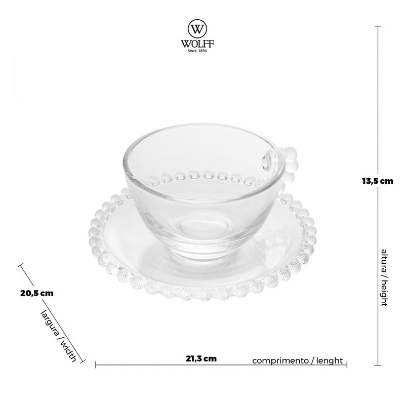 Xicara-de-Cha-com-Pires-de-Cristal-Pearl-200ml-Wolff