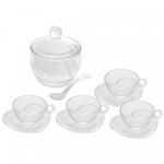 Conjunto-4-Xicaras-de-Cha-com-Pires-coracao-de-Cristal-com-Acucareiro-e-Colher-Pearl-Wolff